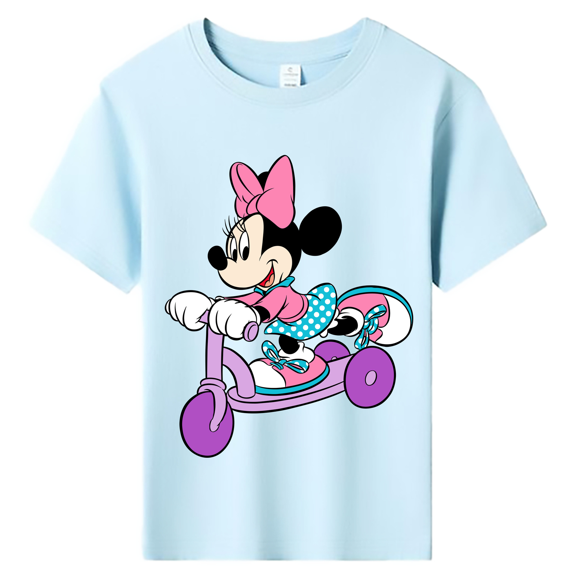 ミッキーマウス Mickey Mouse 綿100％キッズTシャツ（フロントプリント）